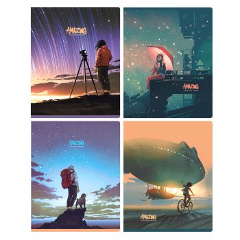 Тетрадь 80л., А5, клетка BG 