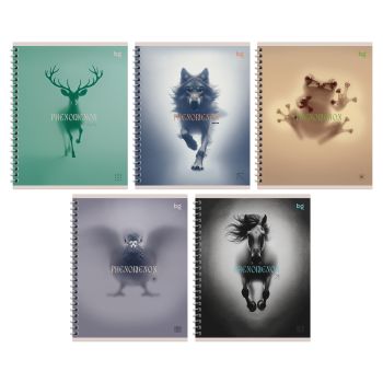 Тетрадь 60л., А5, клетка на гребне BG 