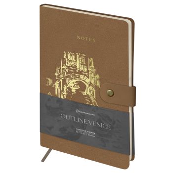 Записная книжка А5 80л., ЛАЙТ, кожзам, Greenwich Line 