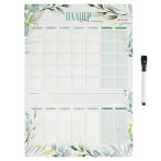 Магнитный планер на месяц, MESHU А3, "Листья" с маркером