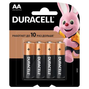 Батарейка Duracell Basic AA (LR6) алкалиновая, 4BL