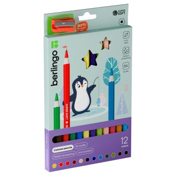 Карандаши цветные утолщенные Berlingo 