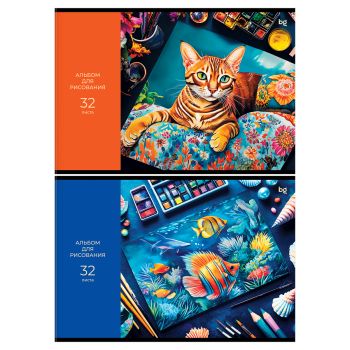 Альбом для рисования 32л., А4, на скрепке BG 