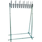 Вешалка напольная групповая Титан "Алла-Ц", 1300*1800*700 мм, металл, цвет алюминий, 22 крючка