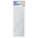 Стразы самоклеящиеся для творчества MESHU "Silver stripes" 504 наклейки, инд. уп., европодвес