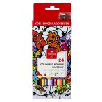 Карандаши цветные Koh-I-Noor "Teenage", 24цв., заточен., картон, европодвес