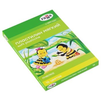 Пластилин восковой мягкий Гамма 