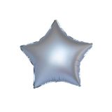 Воздушный шар, 45см, ПатиБум, "Звезда. Серебро", фольгированный