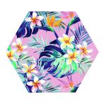 Картина по номерам на фигурном холсте ТРИ СОВЫ "Тропический сад", форма многоугольник, с акриловыми красками и кистями