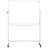 Доска магнитно-маркерная OfficeSpace, 90*120см, двустронняя, поворотная, мобильная, алюминиевый профиль